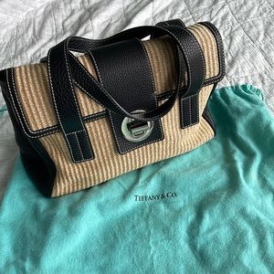 Tiffany and Co. tan and black Summer bag
